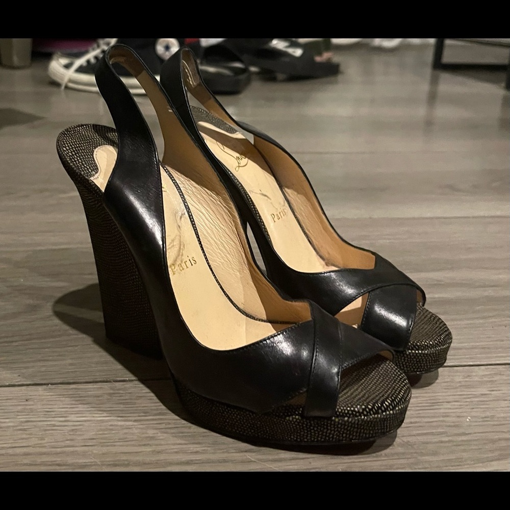 Christian Louboutin sandals with heel